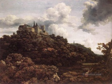  Isaakszoon Oil Painting - Bentheim Castle Jacob Isaakszoon van Ruisdael